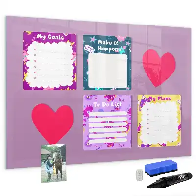 Schreib-Magnettafel mit gruseligem Motiv