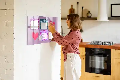 Schreib-Magnettafel mit gruseligem Motiv