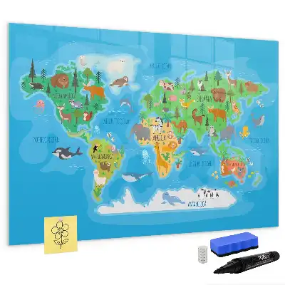 Beschreibbare Magnettafel mit Comic-Motiv