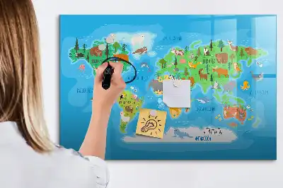 Beschreibbare Magnettafel mit Comic-Motiv