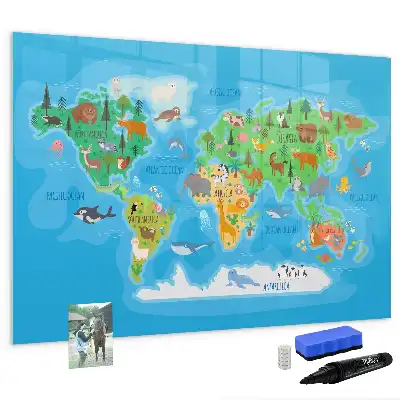 Beschreibbare Magnettafel mit Comic-Motiv