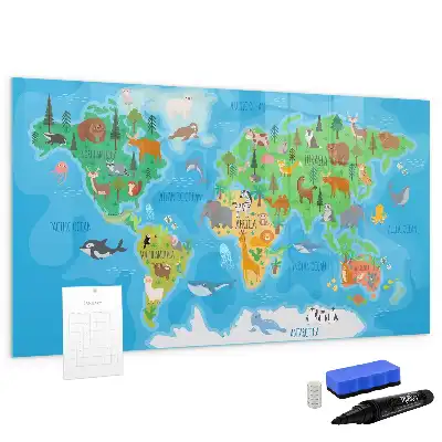 Beschreibbare Magnettafel mit Comic-Motiv