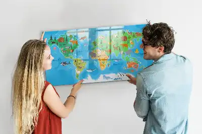 Beschreibbare Magnettafel mit Comic-Motiv