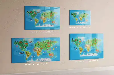 Beschreibbare Magnettafel mit Comic-Motiv