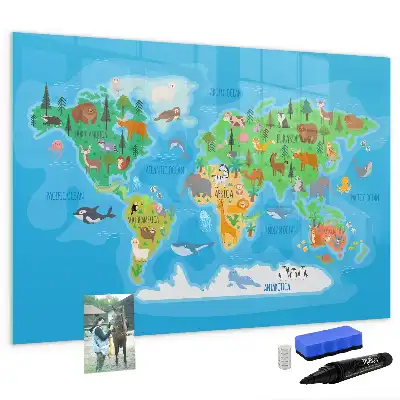 Beschreibbare Magnettafel mit Comic-Motiv