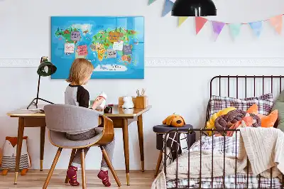 Beschreibbare Magnettafel mit Comic-Motiv