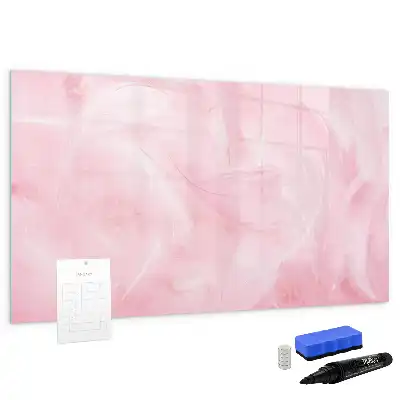 Beschreibbare Magnettafel mit Feder Abstraktion Motiv