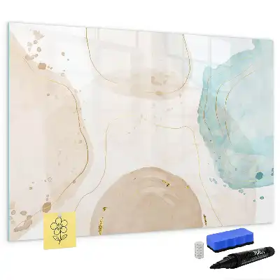 Magnetische Schreibtafel mit Aquarellflecken-Design