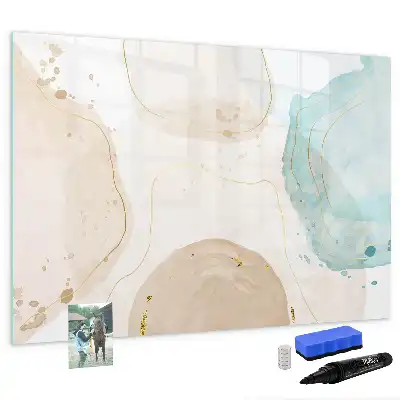 Magnetische Schreibtafel mit Aquarellflecken-Design