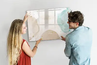 Magnetische Schreibtafel mit Aquarellflecken-Design