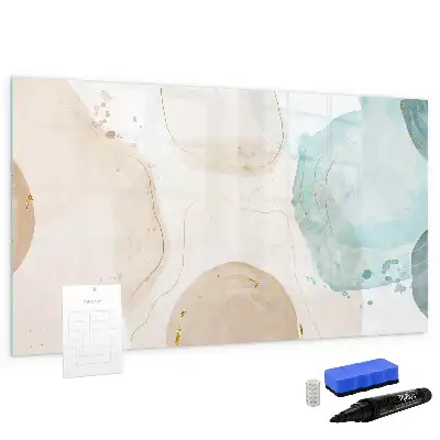 Magnetische Schreibtafel mit Aquarellflecken-Design