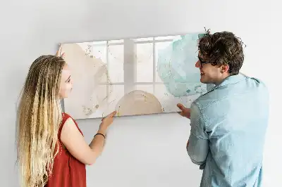 Magnetische Schreibtafel mit Aquarellflecken-Design