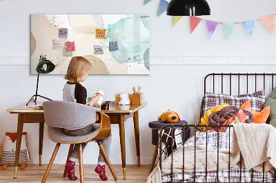 Magnetische Schreibtafel mit Aquarellflecken-Design