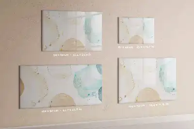 Magnetische Schreibtafel mit Aquarellflecken-Design