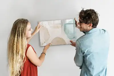 Magnetische Schreibtafel mit Aquarellflecken-Design