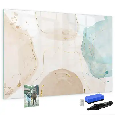 Magnetische Schreibtafel mit Aquarellflecken-Design
