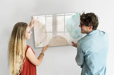 Magnetische Schreibtafel mit Aquarellflecken-Design