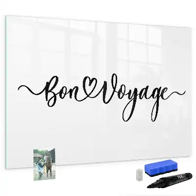 Schreib-Magnettafel mit Motiv Gute Reise