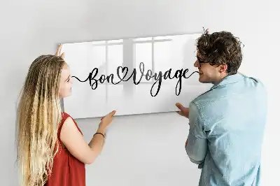 Schreib-Magnettafel mit Motiv Gute Reise