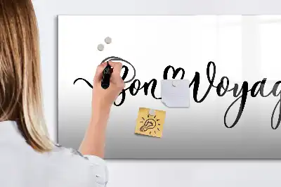 Schreib-Magnettafel mit Motiv Gute Reise