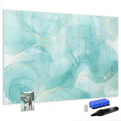 Beschreibbare Magnettafel mit Marmor-Abstraktion