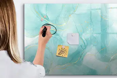 Beschreibbare Magnettafel mit Marmor-Abstraktion