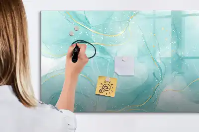 Beschreibbare Magnettafel mit Marmor-Abstraktion