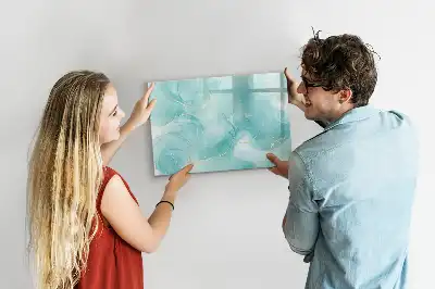 Beschreibbare Magnettafel mit Marmor-Abstraktion