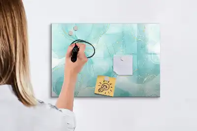 Beschreibbare Magnettafel mit Marmor-Abstraktion