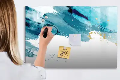 Schreib-Magnettafel im Design Pinselstrich