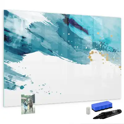 Schreib-Magnettafel im Design Pinselstrich