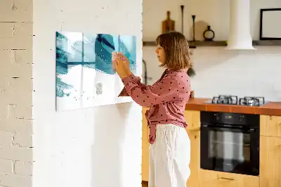 Schreib-Magnettafel im Design Pinselstrich