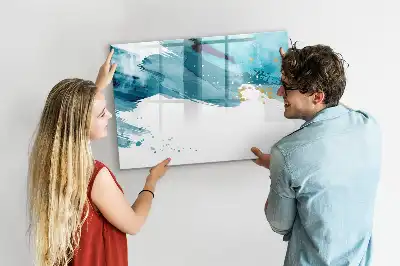 Schreib-Magnettafel im Design Pinselstrich
