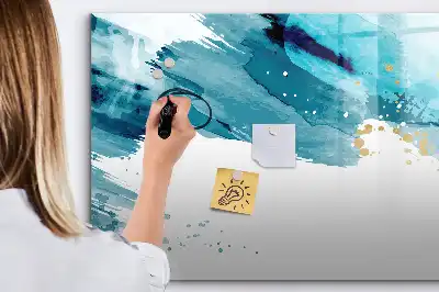 Schreib-Magnettafel im Design Pinselstrich