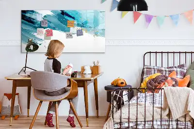 Schreib-Magnettafel im Design Pinselstrich