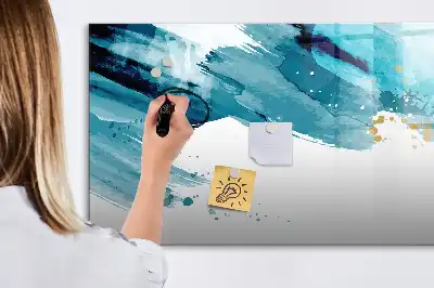 Schreib-Magnettafel im Design Pinselstrich