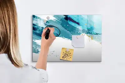 Schreib-Magnettafel im Design Pinselstrich