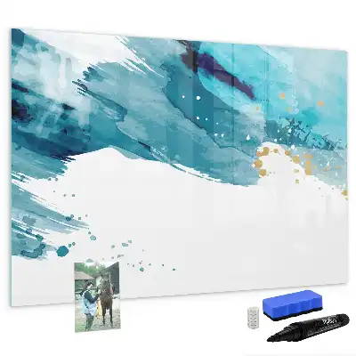 Schreib-Magnettafel im Design Pinselstrich