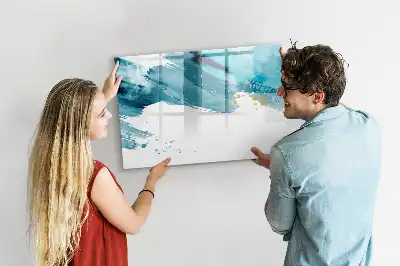 Schreib-Magnettafel im Design Pinselstrich