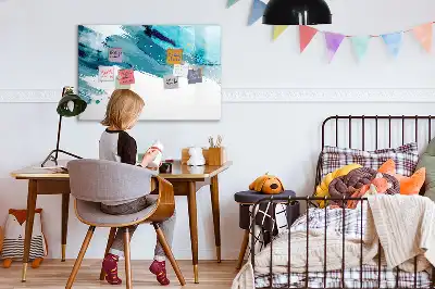 Schreib-Magnettafel im Design Pinselstrich