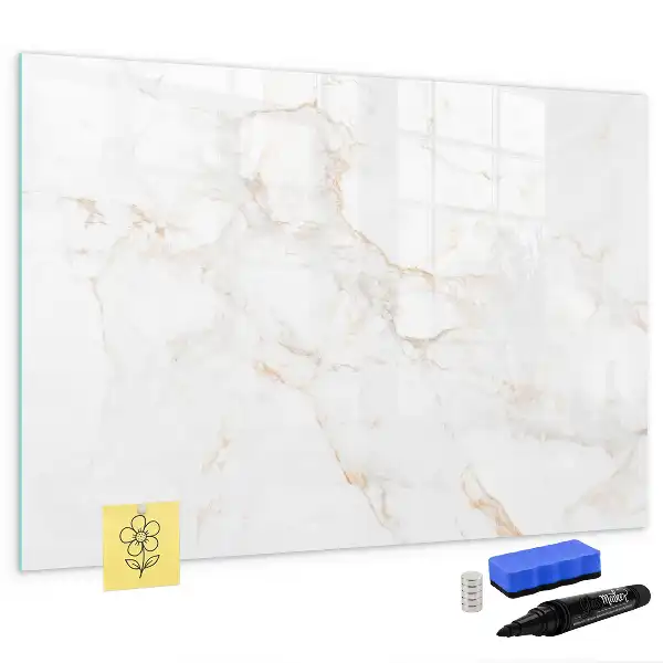 Beschreibbare Magnettafel in elegantem Marmor-Design