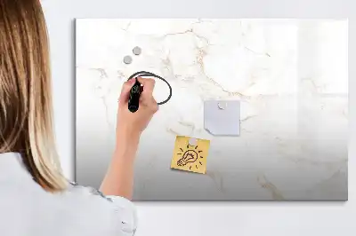 Beschreibbare Magnettafel in elegantem Marmor-Design