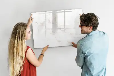 Beschreibbare Magnettafel in elegantem Marmor-Design