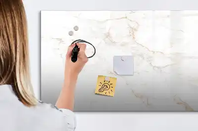 Beschreibbare Magnettafel in elegantem Marmor-Design