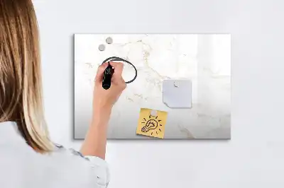 Beschreibbare Magnettafel in elegantem Marmor-Design