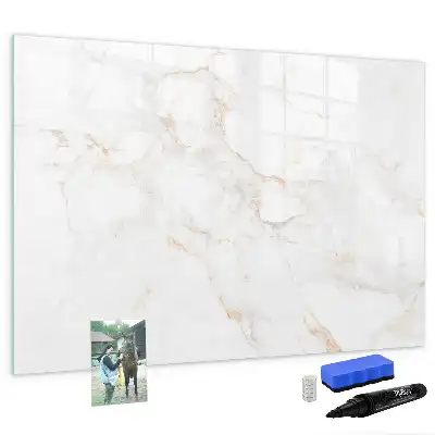 Beschreibbare Magnettafel in elegantem Marmor-Design