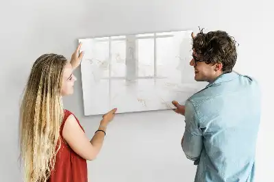 Beschreibbare Magnettafel in elegantem Marmor-Design