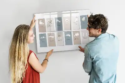 Schreib-Magnettafel mit Katzen-Motiv