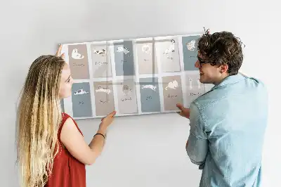 Schreib-Magnettafel mit Katzen-Motiv