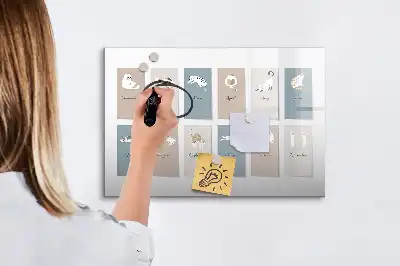 Schreib-Magnettafel mit Katzen-Motiv